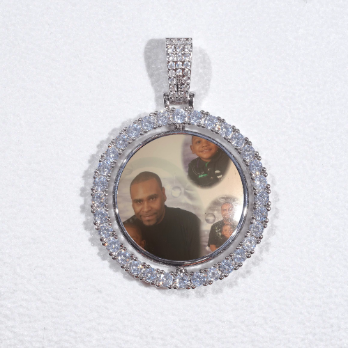 3D Spinning 2-Faced Custom Picture Pendant