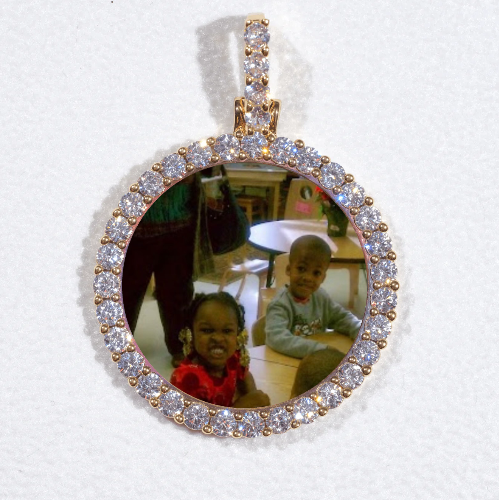 3D CIRCLE CUSTOM PICTURE PENDANT SMALL SIZE