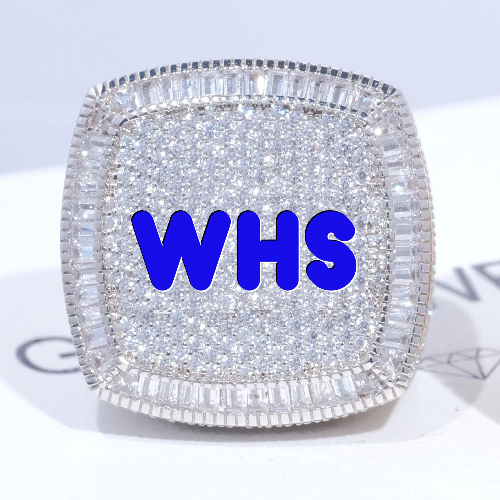 CUSTOM LETTER 3D ICED RING