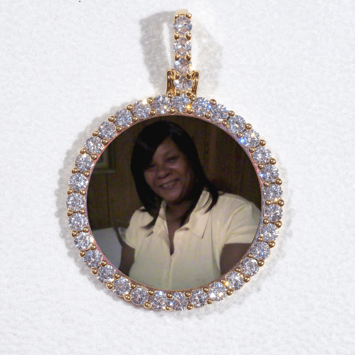 3D CIRCLE CUSTOM PICTURE PENDANT SMALL SIZE