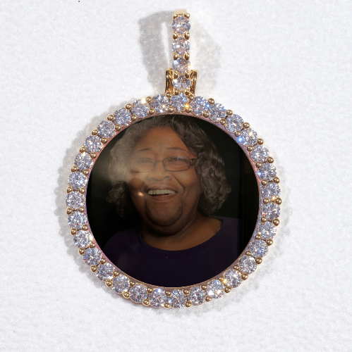 3D CIRCLE CUSTOM PICTURE PENDANT SMALL SIZE