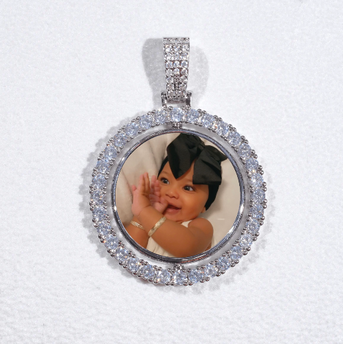3D Spinning 2-Faced Custom Picture Pendant