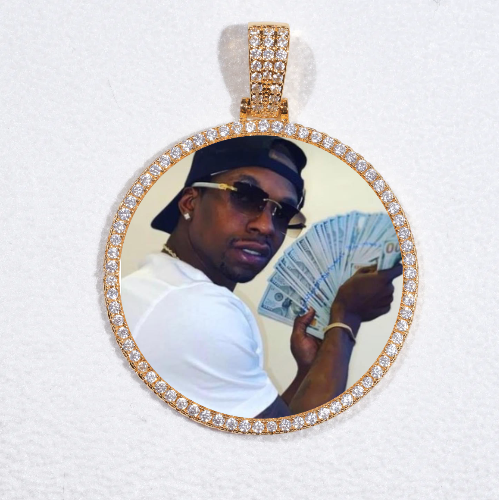 MEDIUM 3D CIRCLE CUSTOM PICTURE PENDANT