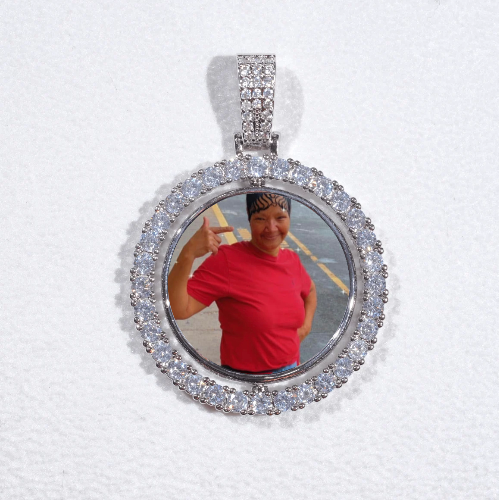 3D Spinning 2-Faced Custom Picture Pendant