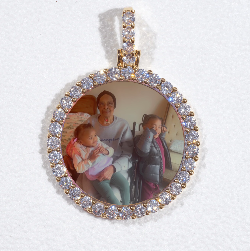 3D CIRCLE CUSTOM PICTURE PENDANT SMALL SIZE