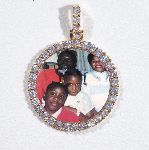 3D CIRCLE CUSTOM PICTURE PENDANT SMALL SIZE