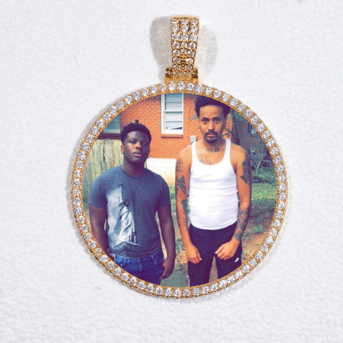 MEDIUM 3D CIRCLE CUSTOM PICTURE PENDANT