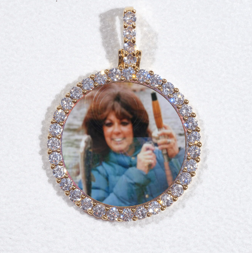3D CIRCLE CUSTOM PICTURE PENDANT SMALL SIZE