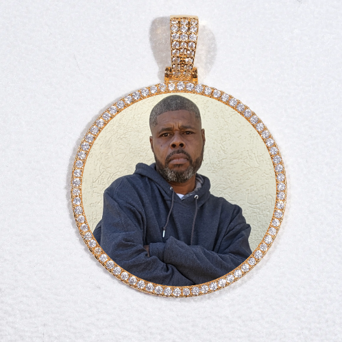 MEDIUM 3D CIRCLE CUSTOM PICTURE PENDANT