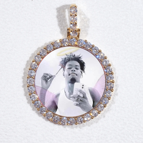 3D CIRCLE CUSTOM PICTURE PENDANT SMALL SIZE