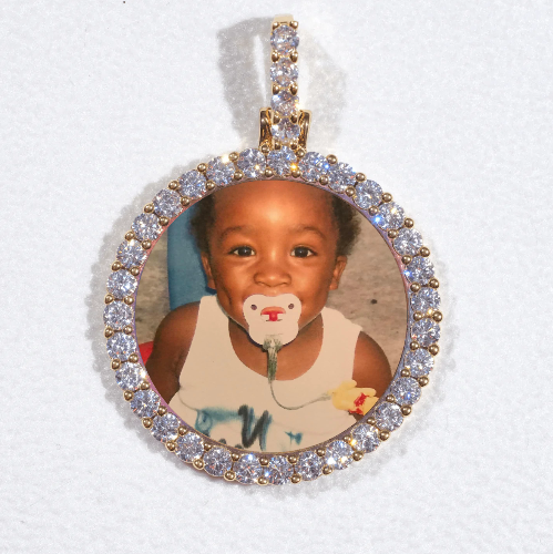 3D CIRCLE CUSTOM PICTURE PENDANT SMALL SIZE