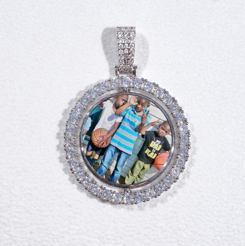 3D Spinning 2-Faced Custom Picture Pendant