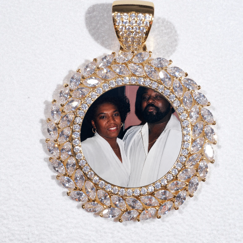 Large 3D Wheat Ear Custom Picture Pendant