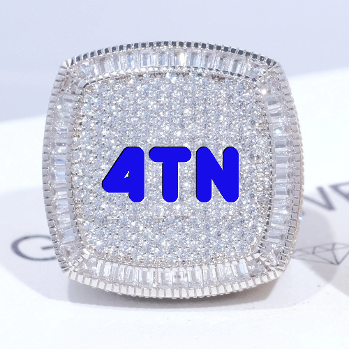 CUSTOM LETTER 3D ICED RING