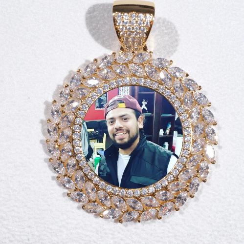 Large 3D Wheat Ear Custom Picture Pendant