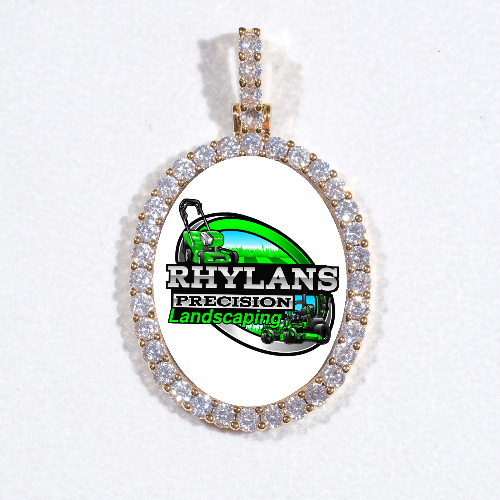 3D Oval Custom Picture Pendant