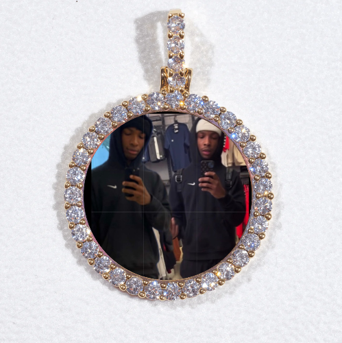 3D CIRCLE CUSTOM PICTURE PENDANT SMALL SIZE