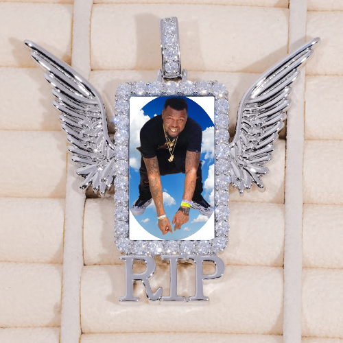 RIP WING 3D CUSTOM PICTURE PENDANT