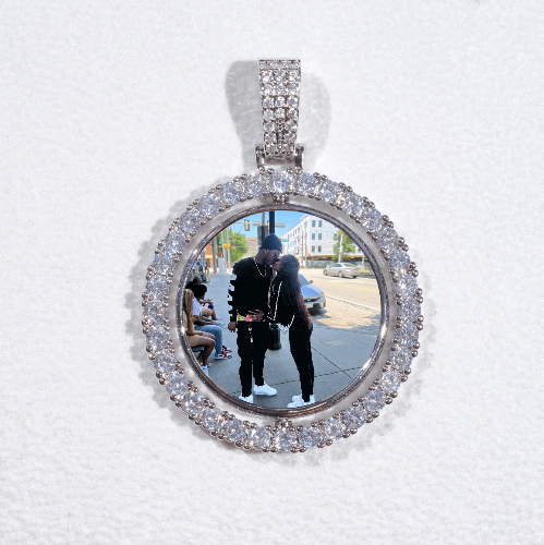 3D Spinning 2-Faced Custom Picture Pendant