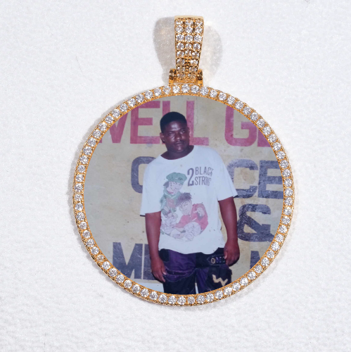 MEDIUM 3D CIRCLE CUSTOM PICTURE PENDANT