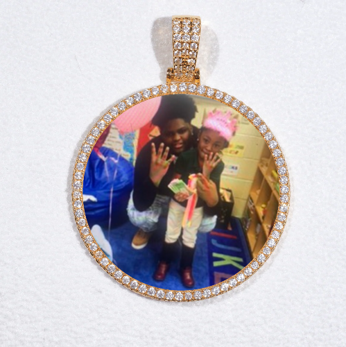 MEDIUM 3D CIRCLE CUSTOM PICTURE PENDANT