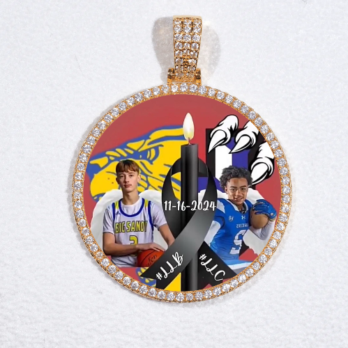 MEDIUM 3D CIRCLE CUSTOM PICTURE PENDANT