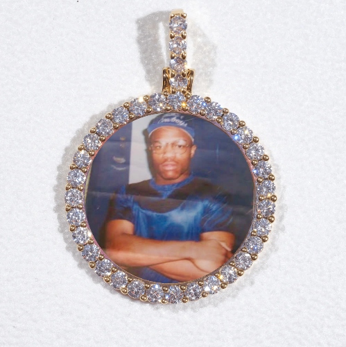 3D CIRCLE CUSTOM PICTURE PENDANT SMALL SIZE