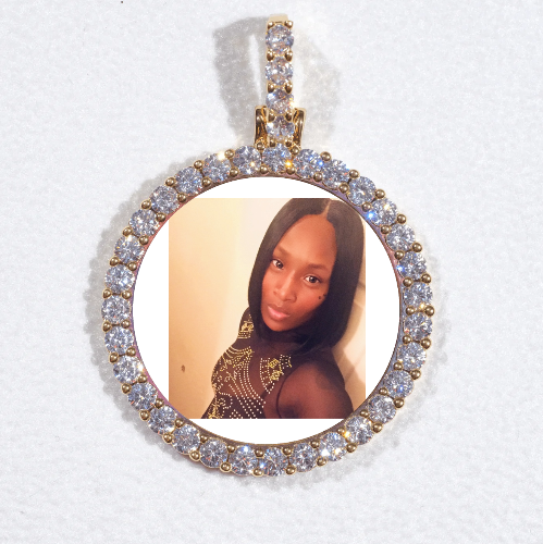 3D CIRCLE CUSTOM PICTURE PENDANT SMALL SIZE