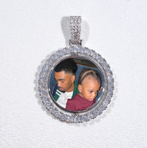 3D Spinning 2-Faced Custom Picture Pendant