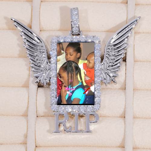RIP WING 3D CUSTOM PICTURE PENDANT