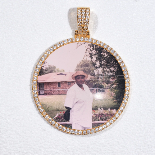 MEDIUM 3D CIRCLE CUSTOM PICTURE PENDANT