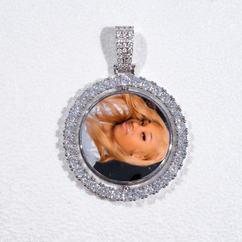 3D Spinning 2-Faced Custom Picture Pendant
