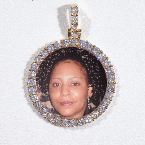 3D CIRCLE CUSTOM PICTURE PENDANT SMALL SIZE