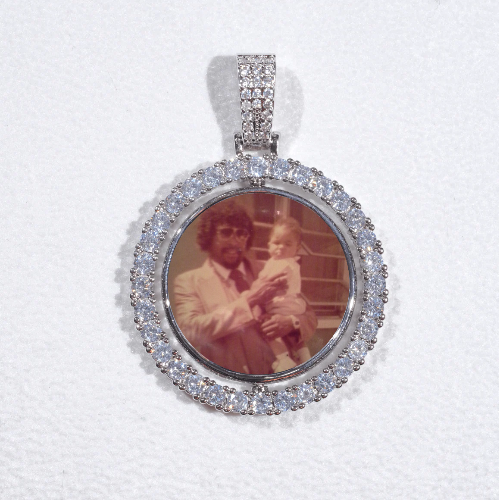 3D Spinning 2-Faced Custom Picture Pendant