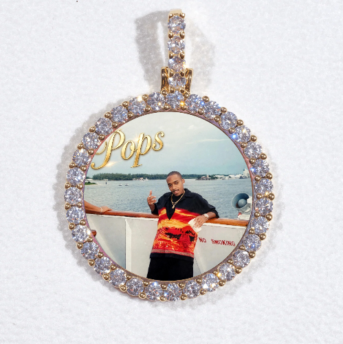 3D CIRCLE CUSTOM PICTURE PENDANT SMALL SIZE