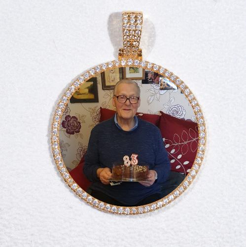 MEDIUM 3D CIRCLE CUSTOM PICTURE PENDANT