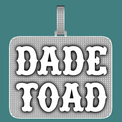 CUSTOM LETTER NECKLACE 3D BIG SQUARE