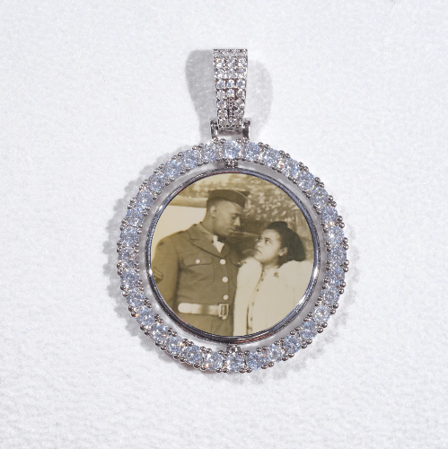 3D Spinning 2-Faced Custom Picture Pendant