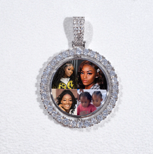 3D Spinning 2-Faced Custom Picture Pendant