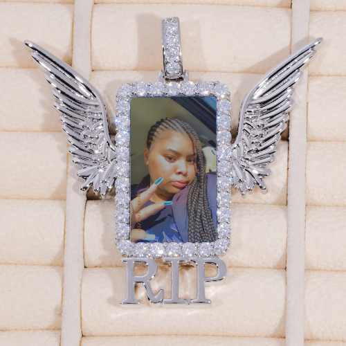 RIP WING 3D CUSTOM PICTURE PENDANT