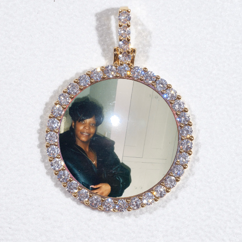 3D CIRCLE CUSTOM PICTURE PENDANT SMALL SIZE