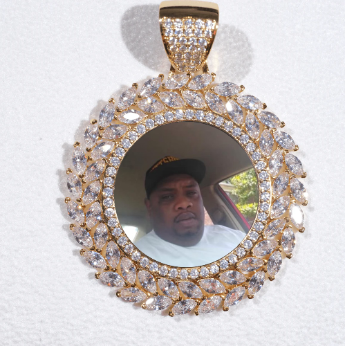 Large 3D Wheat Ear Custom Picture Pendant