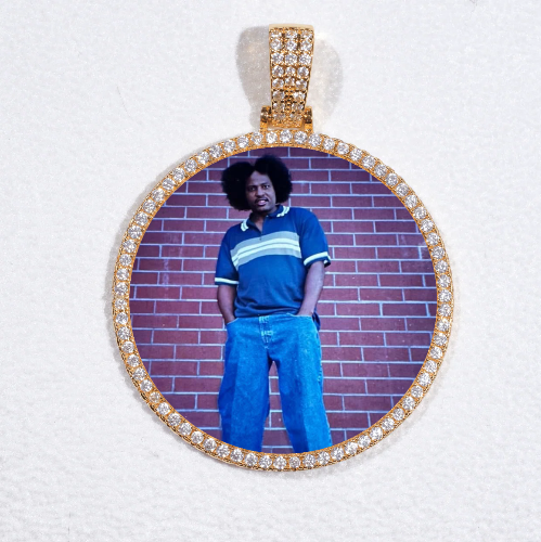 MEDIUM 3D CIRCLE CUSTOM PICTURE PENDANT