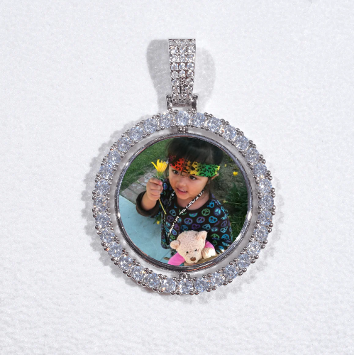 3D Spinning 2-Faced Custom Picture Pendant