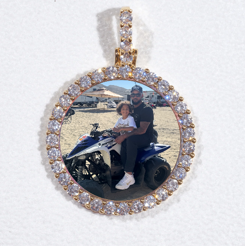 3D CIRCLE CUSTOM PICTURE PENDANT SMALL SIZE