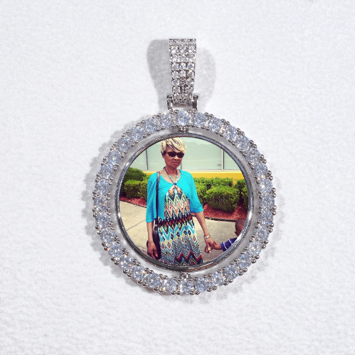 3D Spinning 2-Faced Custom Picture Pendant