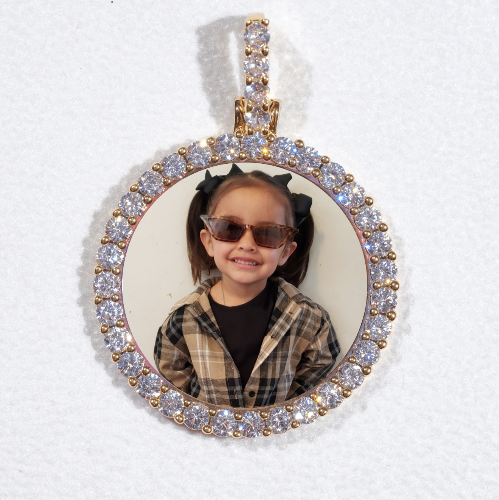 3D CIRCLE CUSTOM PICTURE PENDANT SMALL SIZE