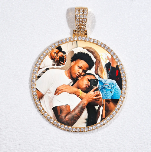 MEDIUM 3D CIRCLE CUSTOM PICTURE PENDANT