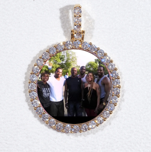 3D CIRCLE CUSTOM PICTURE PENDANT SMALL SIZE