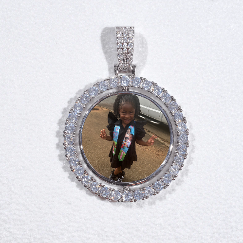 3D Spinning 2-Faced Custom Picture Pendant